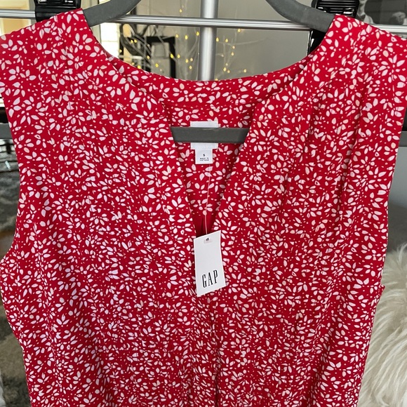 Host Pick! Gap Sleeveless Print Pintuck Shirtdress - Picture 3 of 11